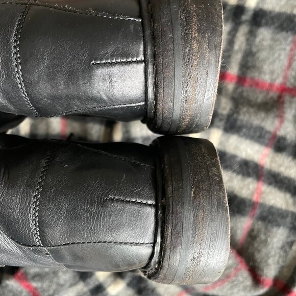 Burberry Black Leather Boots EU37 Straps two Buckles - Picture 5 of 7